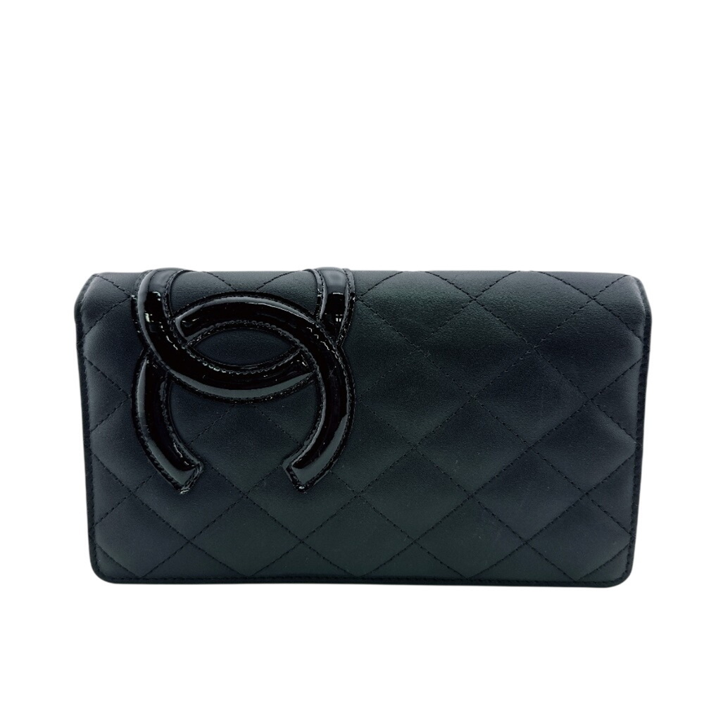CHANEL Black Logo Wallet